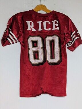 Vintage NFL San Francisco 49ers Jerry Rice #80 Football Jersey | Youth Small